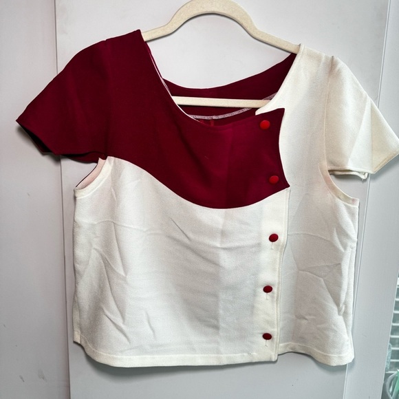 Tops - VINTAGE atelier button down suit blouse